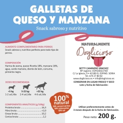 Galletas de queso y manzana