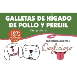 Galletas de hígado de pollo y perejil